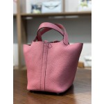 picotin18 summer powder TC leather silver buckle