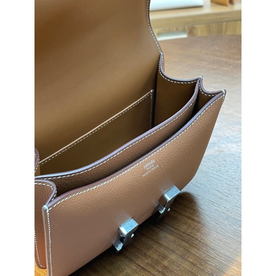 Kangkang 19 Golden Brown EVE Leather Silver Buckle