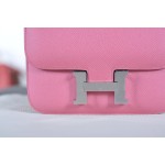 Kangkang 19 lipstick powder silver buckle epsom leather