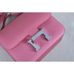 Kangkang 19 lipstick powder silver buckle epsom leather