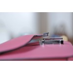 Kangkang 19 lipstick powder silver buckle epsom leather