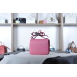 Kangkang 19 lipstick powder silver buckle epsom leather