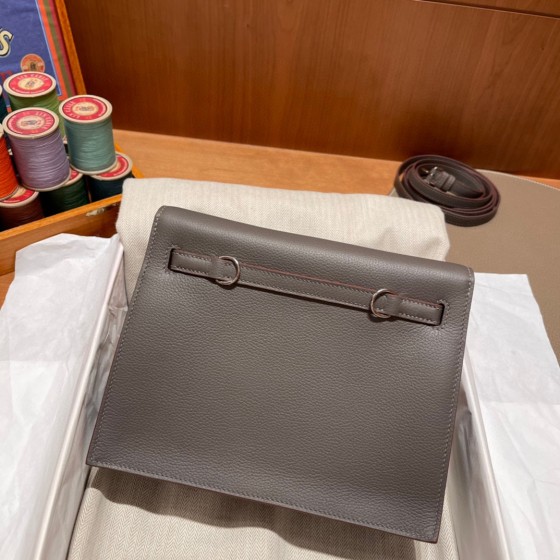 Kelly Danse Evercolor Leather 8F Pewter Gray