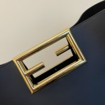 FENDI Large Black Way New Double F Buckle Bag