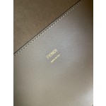 FENDI Medium Snakeskin Logo Tote "Sunshine Tote"