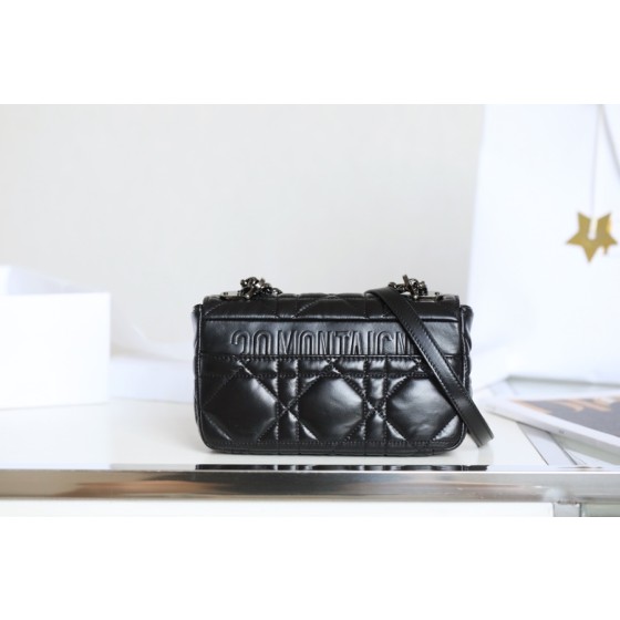 ▪️ DIOR CARO Black Gunmetal Buckle DR-061