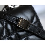 ▪️ DIOR CARO Black Gunmetal Buckle DR-061