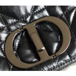 ▪️ DIOR CARO Black Gunmetal Buckle DR-061