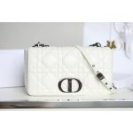 ▪️ DIOR CARO White Gunmetal Buckle DR-061