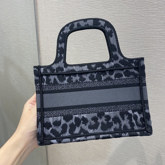 Tote leopard print series classic floral pattern