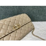 Valentino Studded Lambskin Shoulder Bag Clutch 0137