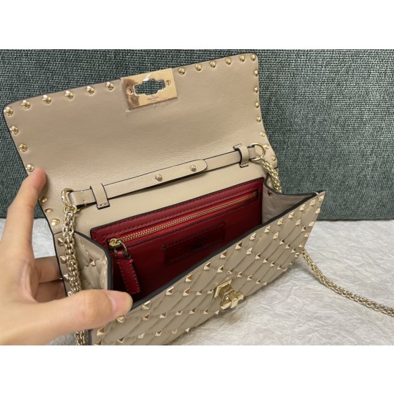 Valentino Studded Lambskin Shoulder Bag Clutch 0137