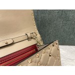 Valentino Studded Lambskin Shoulder Bag Clutch 0137