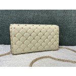 Valentino Studded Lambskin Shoulder Bag Clutch 0137