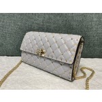 Valentino Studded Lambskin Shoulder Bag Clutch 0137