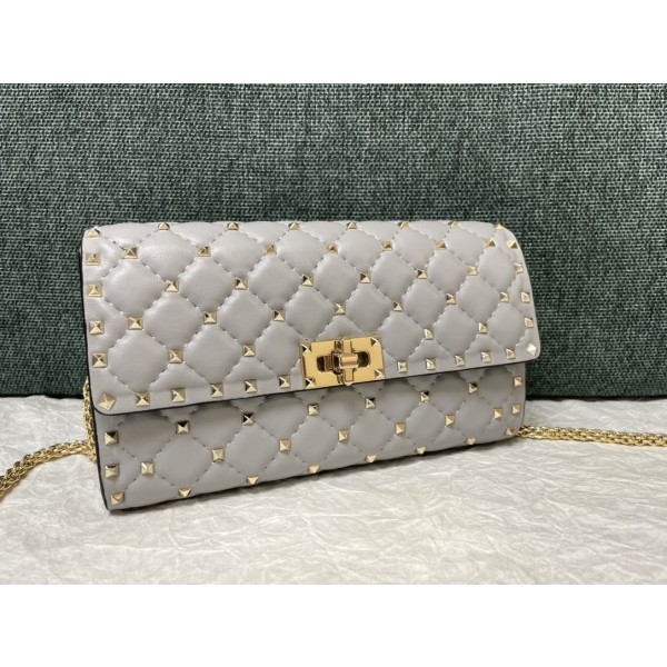 Valentino Studded Lambskin Shoulder Bag Clutch 0137