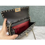 Valentino Studded Lambskin Shoulder Bag Clutch 0137