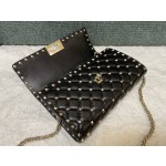 Valentino Studded Lambskin Shoulder Bag Clutch 0137