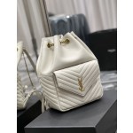 SAINT LAURENT V-shaped Quilted Mini Bucket Bag Model: 672609