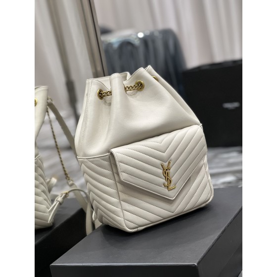 SAINT LAURENT V-shaped Quilted Mini Bucket Bag Model: 672609