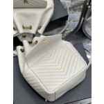 SAINT LAURENT V-shaped Quilted Mini Bucket Bag Model: 672609