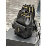 SAINT LAURENT V-shaped Quilted Mini Bucket Bag Model: 672609
