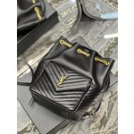 SAINT LAURENT V-shaped Quilted Mini Bucket Bag Model: 672609