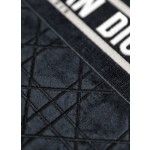 DIOR TOTE embroidered vine check black