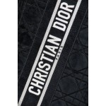 DIOR TOTE embroidered vine check black