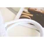 DIOR TOTE embroidered vine check white