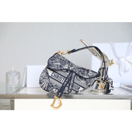 Dior Velvet Saddle Saddle Bag