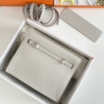 Kelly danse evercolor calf leather pearl grey silver buckle