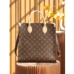 Louis Vuitton 𝐒𝐀𝐂 𝐏𝐋𝐀𝐓 𝐁𝐁 sheet music bag M45848 French original leather 🇫🇷 pure steel hardware