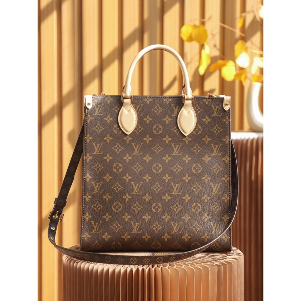 Louis Vuitton 𝐒𝐀𝐂 𝐏𝐋𝐀𝐓 𝐁𝐁 sheet music bag M45848 French original leather 🇫🇷 pure steel hardware