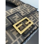 FENDI medium latest Baguette FF logo presbyopia embroidery series