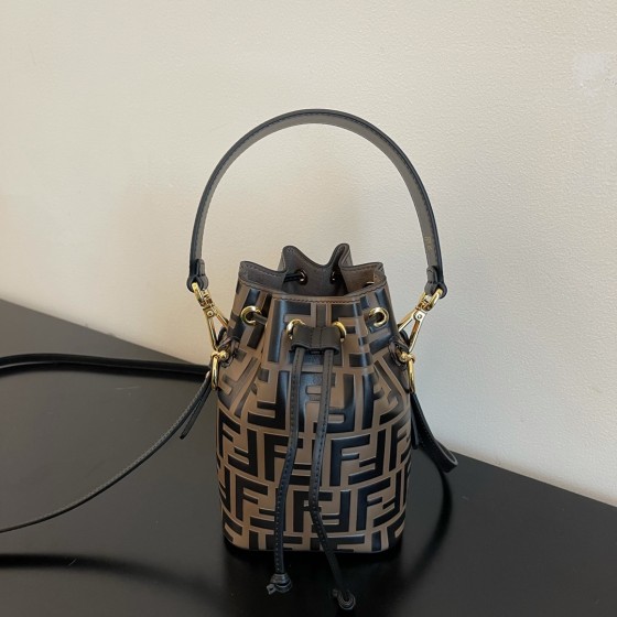 FENDI new mon tresor bag F printed bucket bag