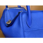Lindy26 touch electric blue France counter tc leather gold buckle