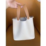 picotin18 cream white tc spelled sesame swift leather