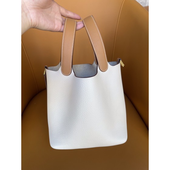 picotin18 cream white tc spelled sesame swift leather