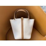 picotin18 cream white tc spelled sesame swift leather