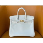 Birkin 25/30 Pearl Grey swift Leather