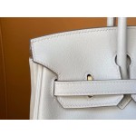 Birkin 25/30 Pearl Grey swift Leather