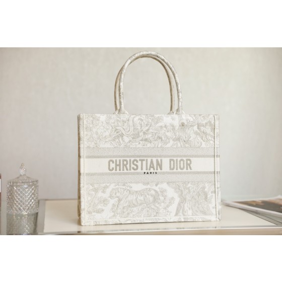 DIOR TOTE Metallic Wire Tiger