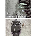 Hermès makes exclusive leather glossy American alligator:3W eggplant purple