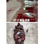 Hermès makes exclusive leather glossy American alligator:57 wine red