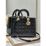 DIOR Lady's latest flip sheepskin seven compartments