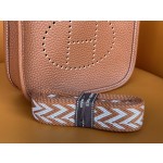 Mini Evelyn golden brown french tc leather