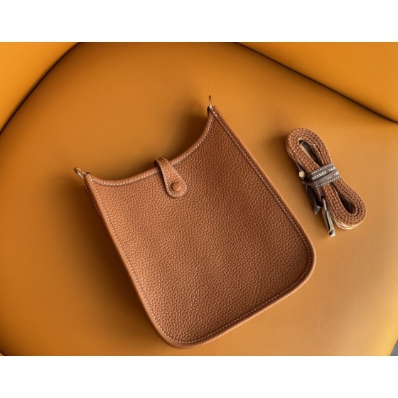 Mini Evelyn golden brown french tc leather