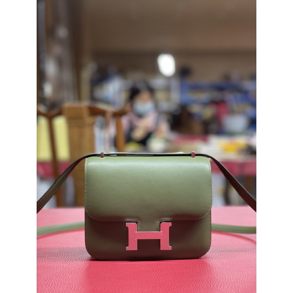 Kangkang 19 jungle green swift leather silver buckle