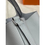 picotin18 chalice blue tc leather silver buckle